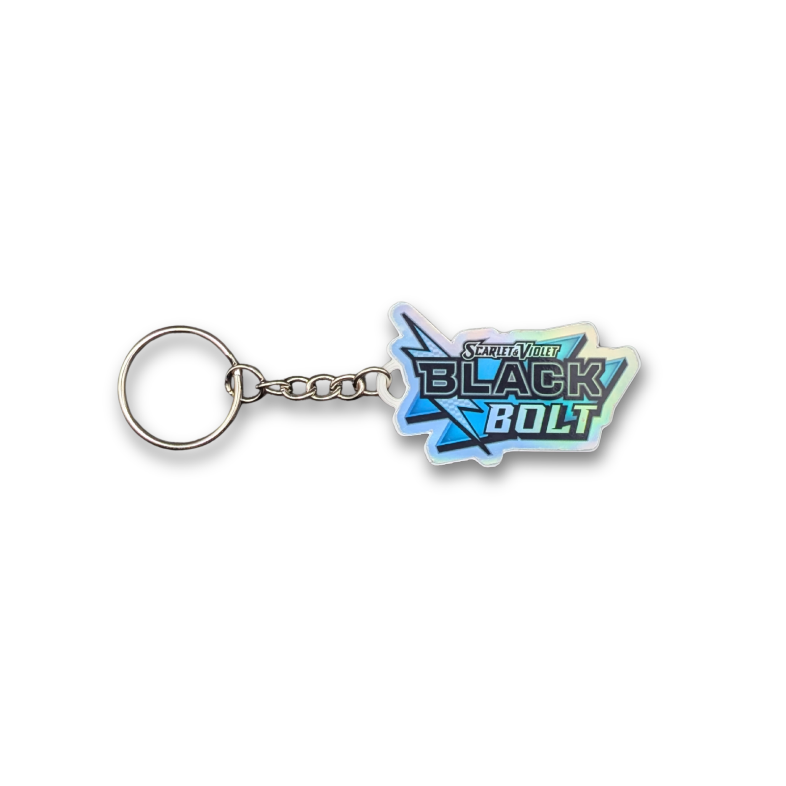 Pokemon TCG Scarlet & Violet Black Bolt Holographic Binder Tag Keychain